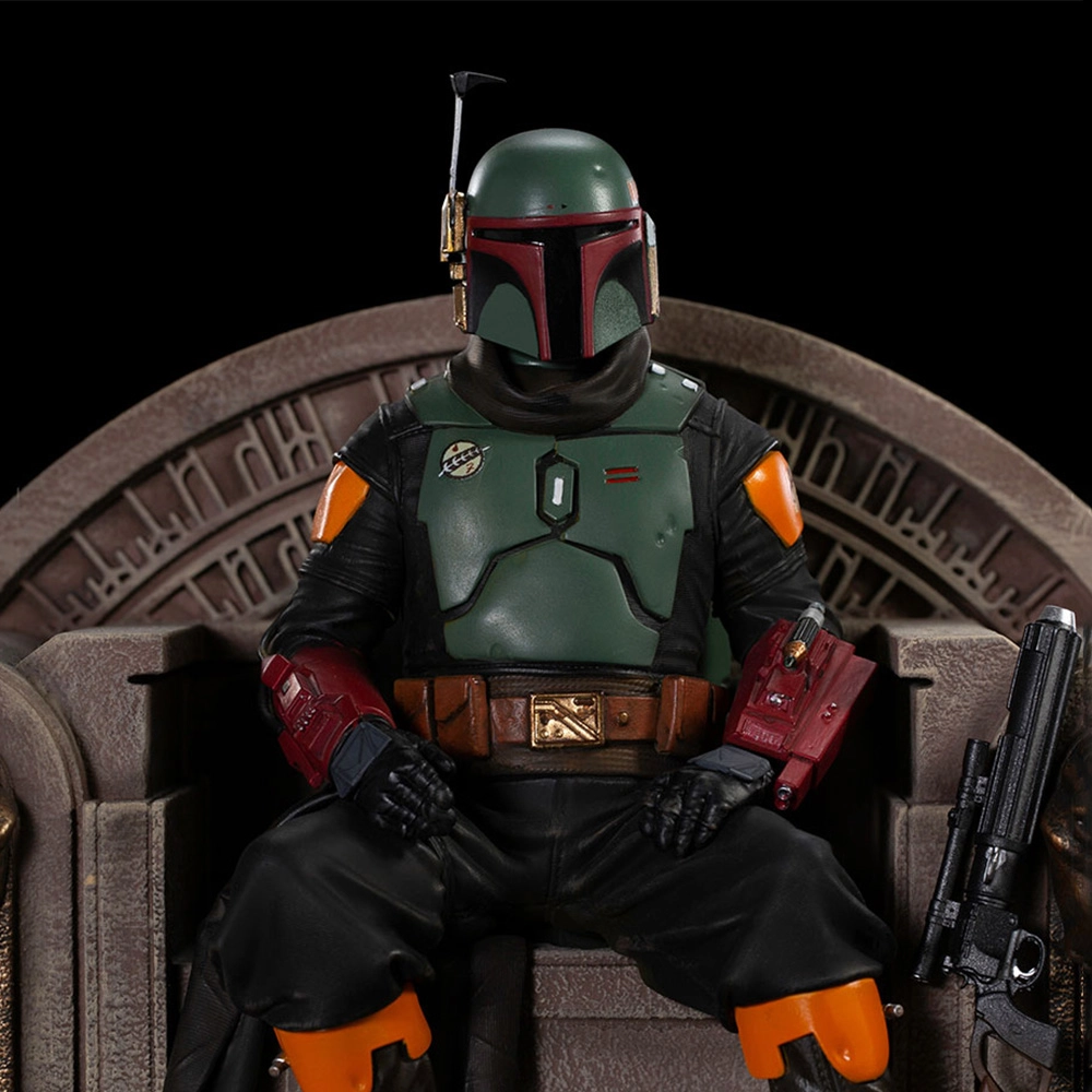 Статуетка Бобб Фетт на троні. Зоряні війни (STAR WARS Boba Fett on Throne) - 7 - KUBIX 