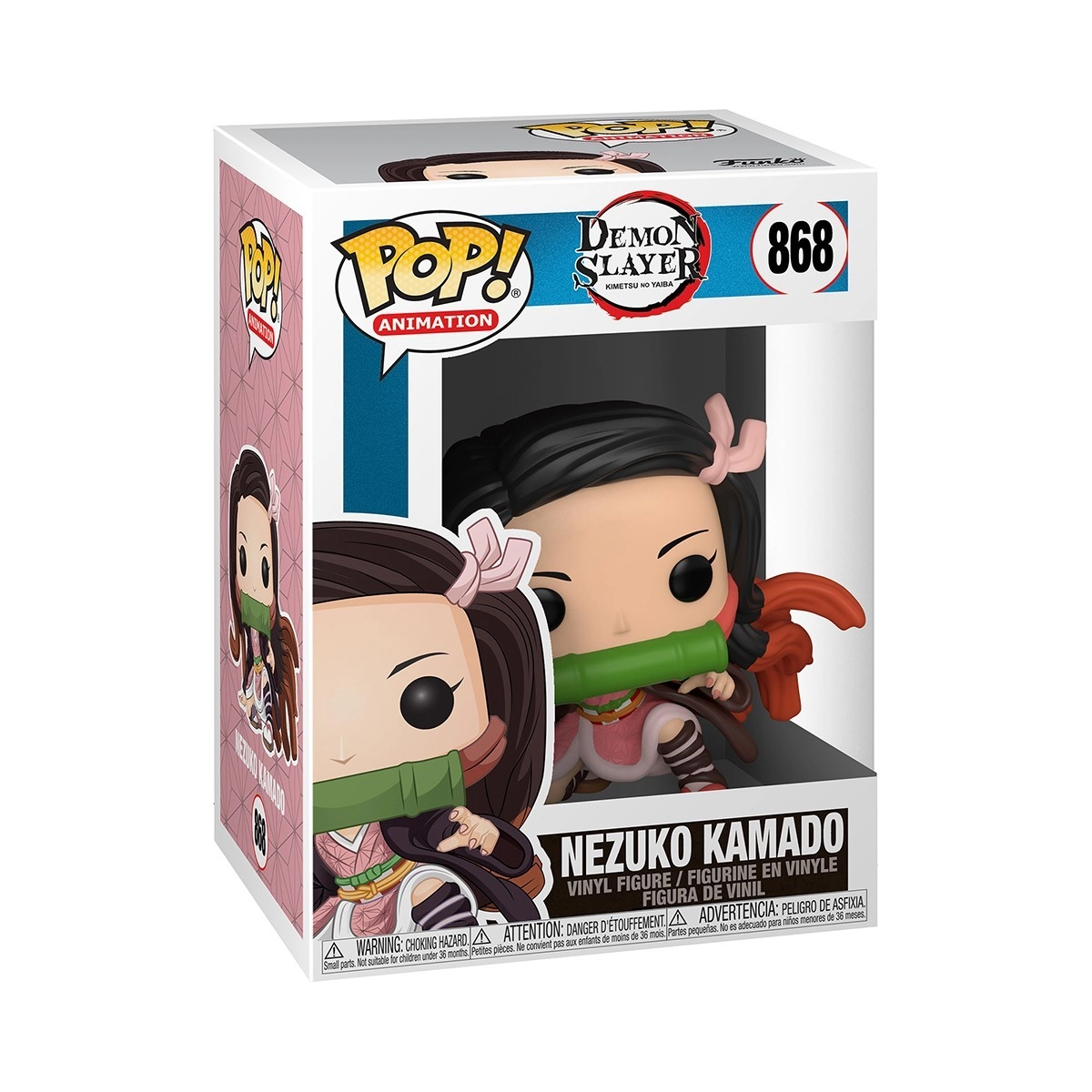 Игровая фигурка FUNKO POP! НЭЗУКО КАМАДО (Nezuko Kamado) Demon Slayer: #868, бренду Funko - 7 - KUBIX 