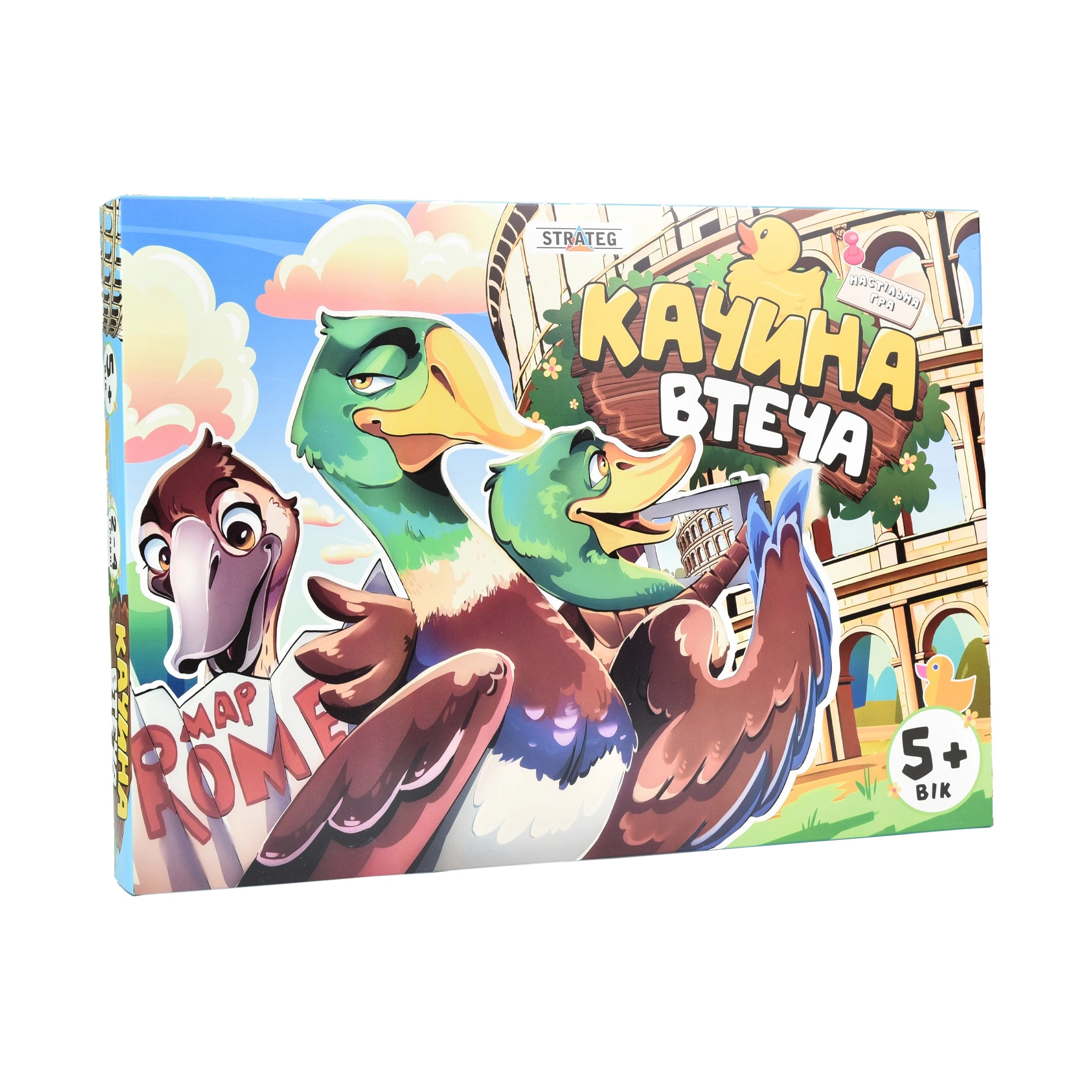 Настольная игра Утиная побег, бренду Strateg, для 2-4 гравців - KUBIX