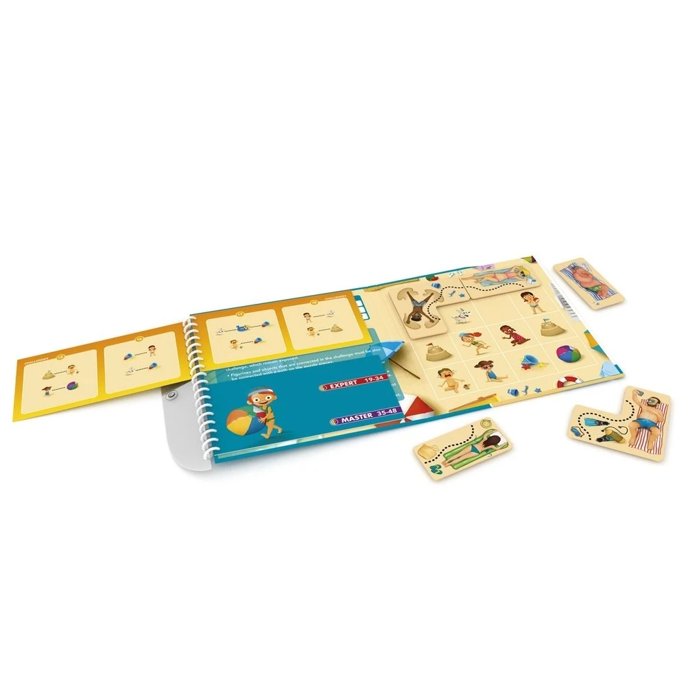 Настольная игра «Пляжные приключения. Дорожная магнитная игра» (Beach adventures. Road magnetic game), бренду Smart Games, для 1-1 гравців - 2 - KUBIX 