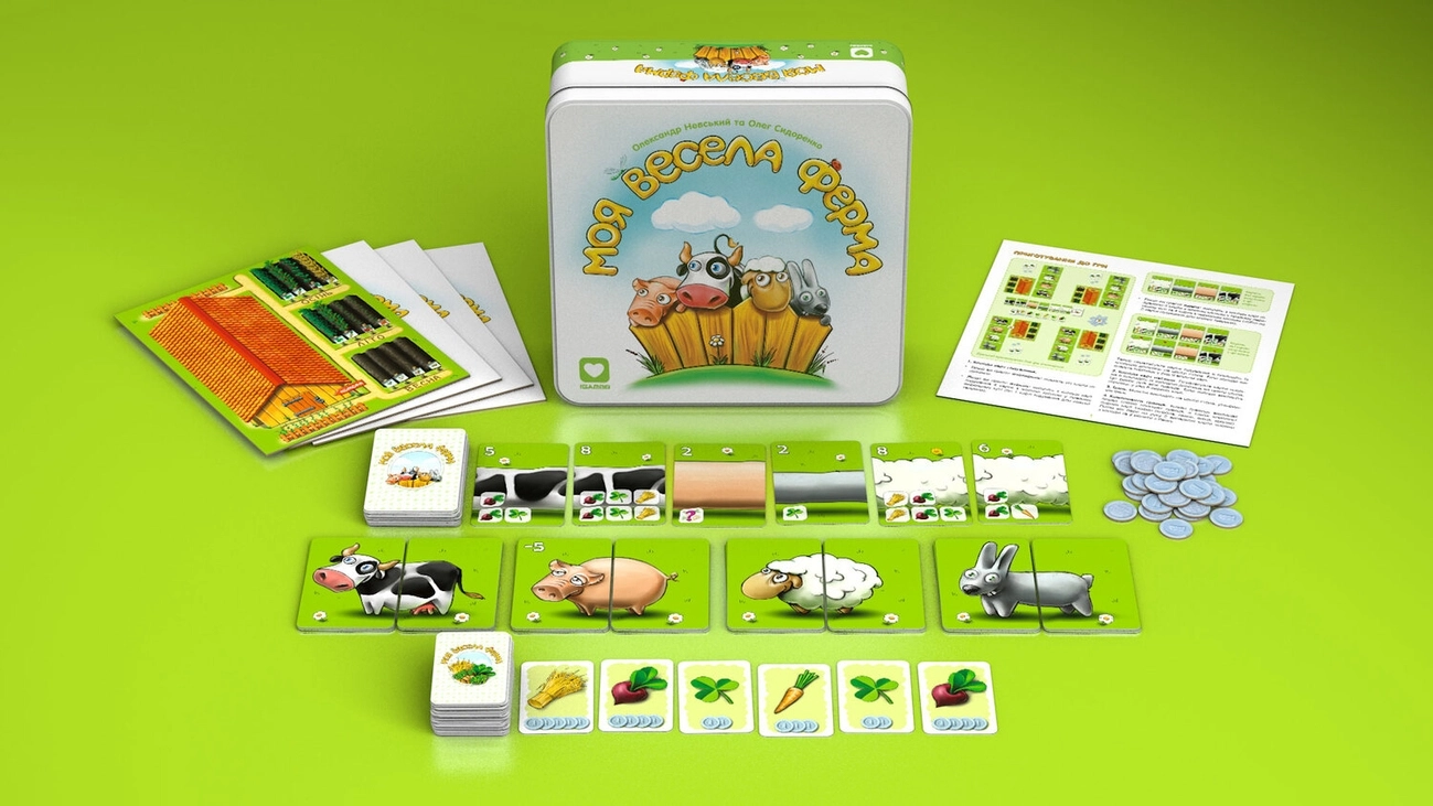 Настольная игра Моя Весёлая Ферма (My Happy Farm), бренду IGAMES, для 2-4 гравців, час гри < 60мин. - 3 - KUBIX 