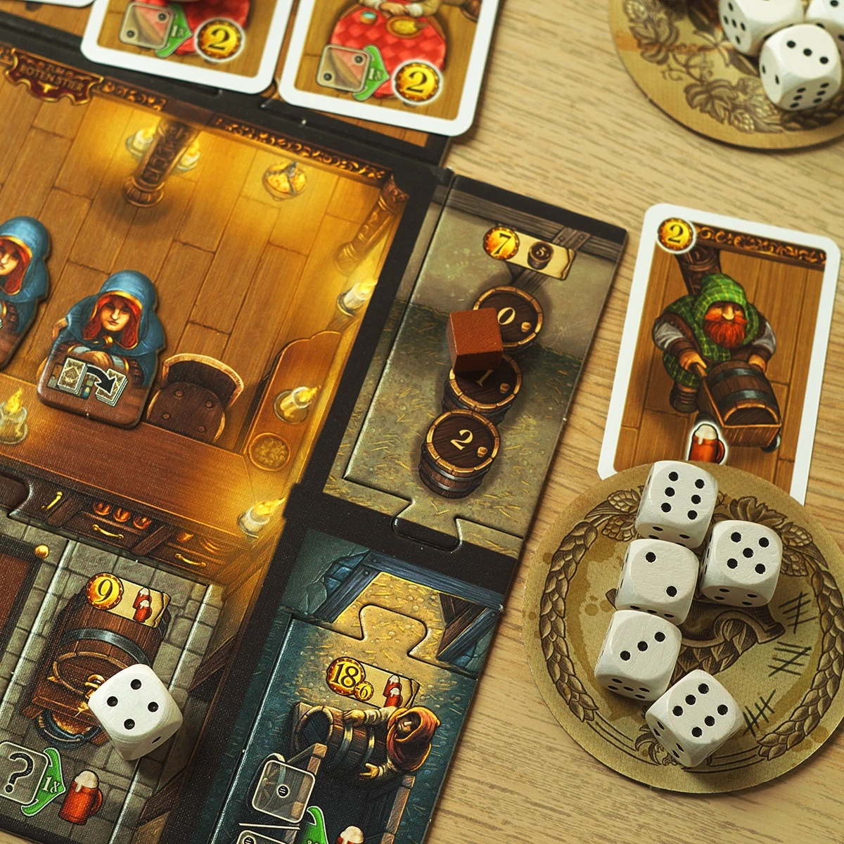 Настольная игра Таверни Тифтеналя (The Taverns of Tiefenthal), бренду YellowBox, для 2-4 гравців, час гри < 60мин. - 3 - KUBIX 