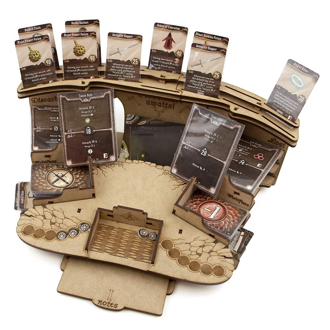 Органайзер Глумхейвен: Игровая планшетка (Gloomhaven Player Board), бренду Tower Rex - 2 - KUBIX 