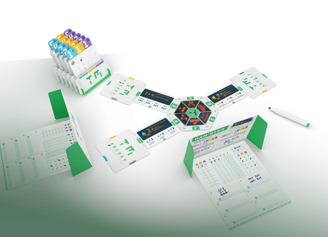 Настільна гра Машина Тюрінга (Turing Machine), бренду Geekach Games, для 1-4 гравців, час гри < 30хв. - 3 - KUBIX 