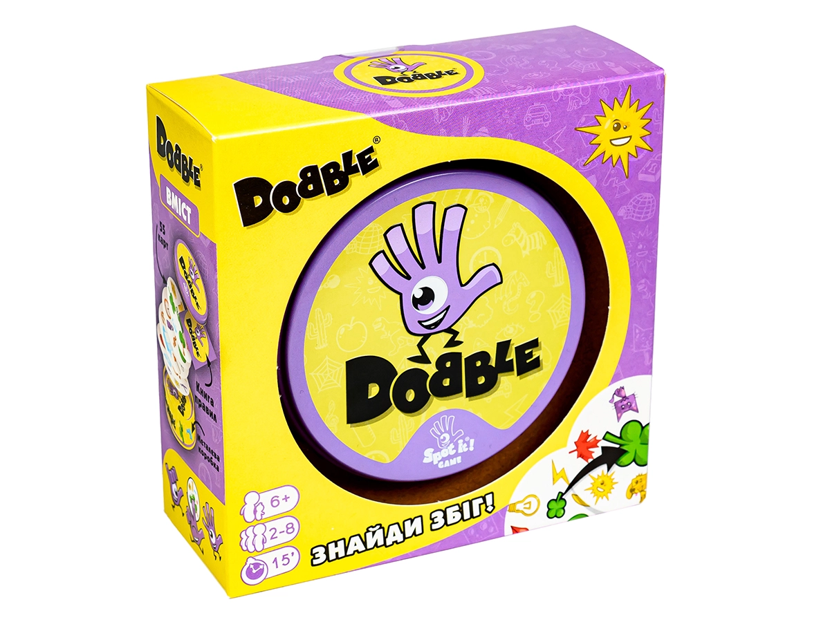 Настільна гра Dobble (Доббл), бренду Ігромаг, для 2-8 гравців, час гри < 30хв. - 6 - KUBIX 