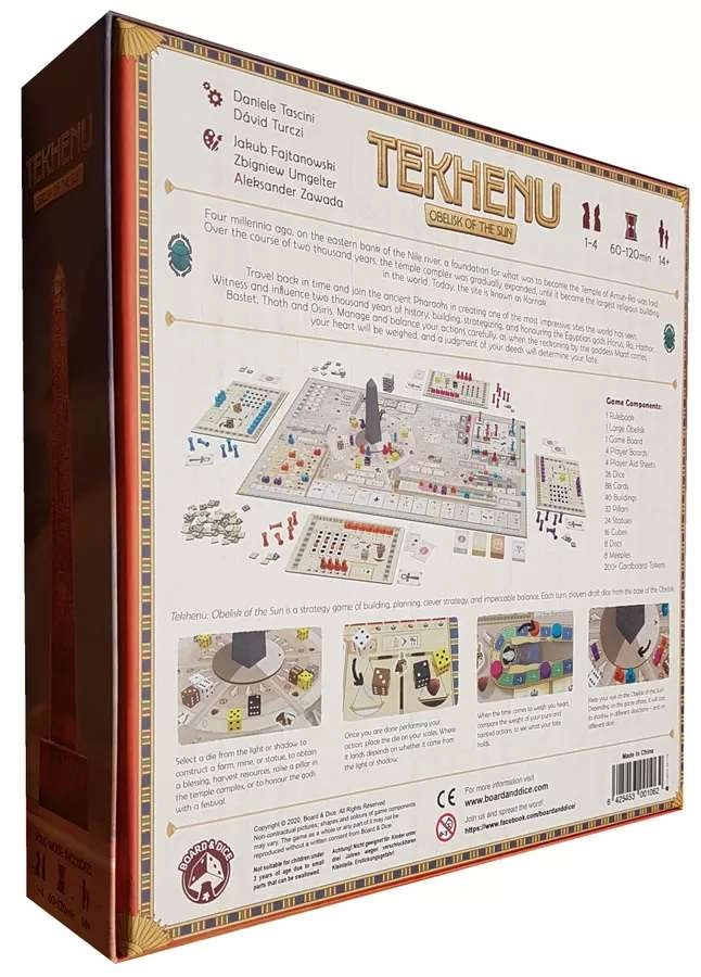 Настольная игра Tekhenu: Obelisk of the Sun (Текхену: Обелиск солнца) (EN), бренду Board and Dice, для 1-4 гравців, час гри < 60мин. - 7 - KUBIX 