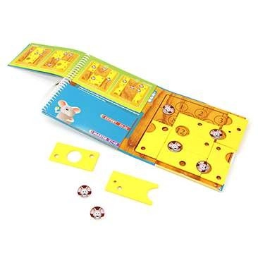 Настольная игра Умный сырок. Дорожная магнитная игра (Brain cheeser. Road magnetic game), бренду Smart Games, для 1-1 гравців, час гри < 30мин. - 3 - KUBIX