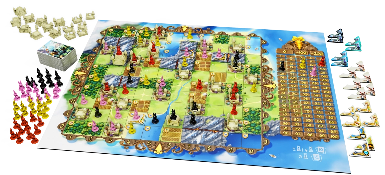 Настільна гра Королівство кроликів (Bunny Kingdom), бренду Geekach Games, для 2-4 гравців, час гри < 60хв. - 4 - KUBIX 