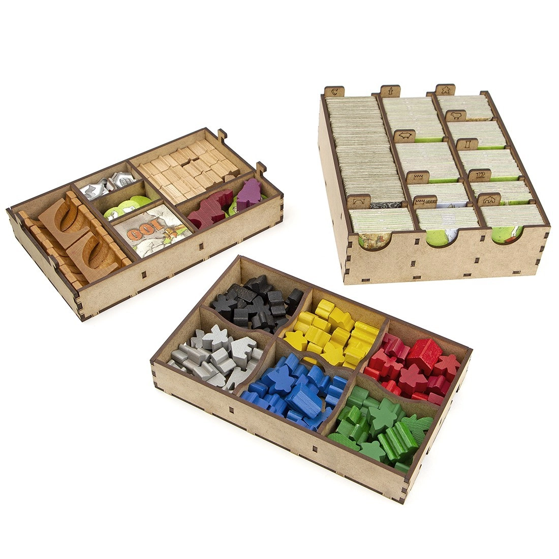 Органайзер для настольной игры Каркассон (Organizer for boardgame Carcassonne), бренду Tower Rex - 3 - KUBIX 