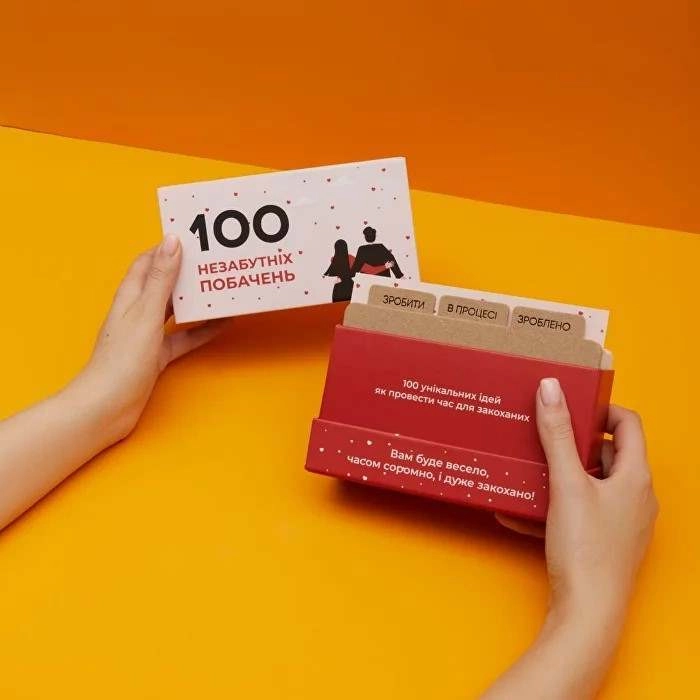 Настільна гра 100 незабутніх побачень, бренду Memo Games, для 2-2 гравців, час гри < 30хв. - 7 - KUBIX 