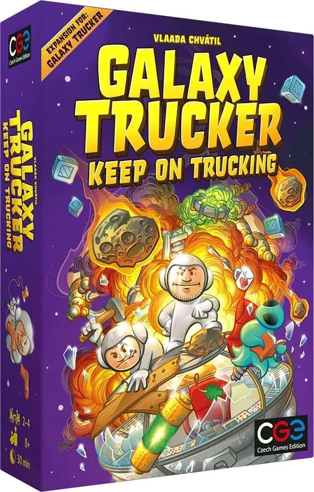 Настольная игра Galaxy Trucker: Keep on Trucking (Галактический Далекобойщик: Последующие перевозки) (EN), бренду Czech Games Edition, для 2-4 гравців, час гри < 30мин. - KUBIX