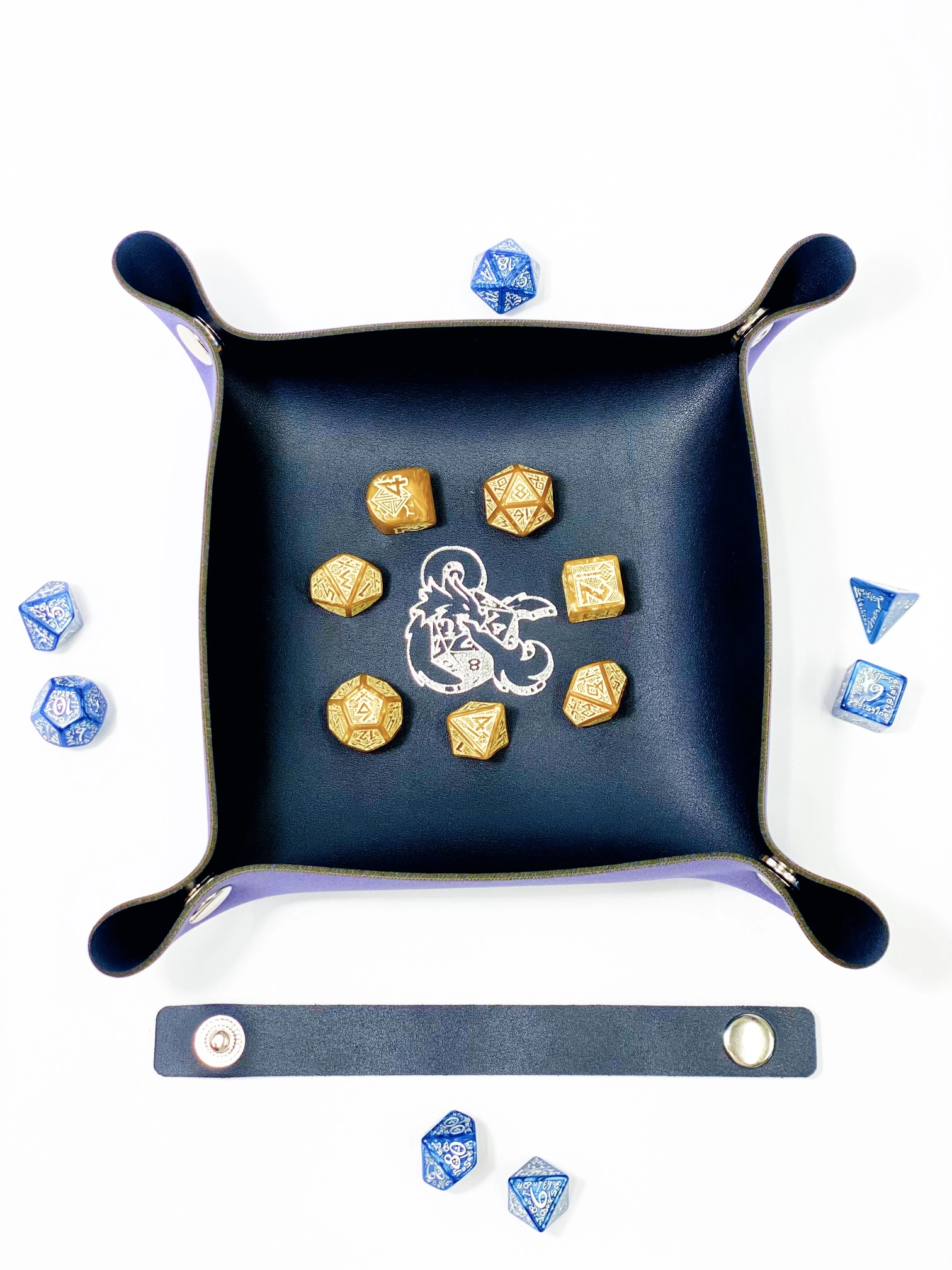Лоток для кубиків Дракон синій Dice Tray, бренду Планета Ігор - 9 - KUBIX 