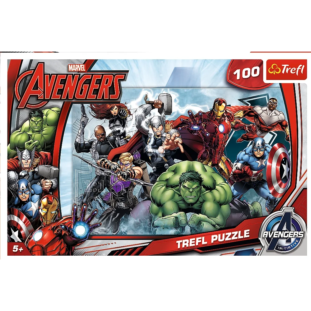 Пазл MARVEL: Время атаковать (100 шт.), бренду Trefl - KUBIX
