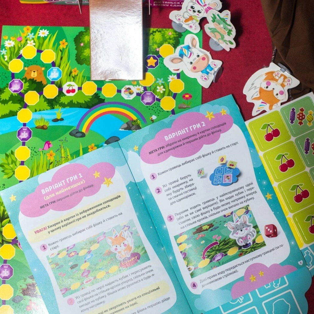 Настольная игра "Долина единорогов", бренду Ранок, для 2-4 гравців, час гри < 30мин. - 8 - KUBIX 