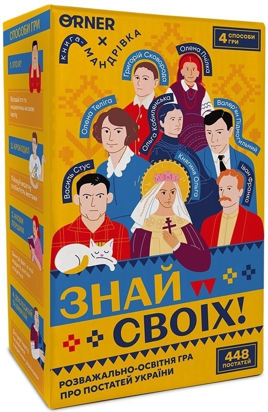 Настольная игра Знай своих, бренду ORNER, для 1-6 гравців, час гри < 30мин. - KUBIX