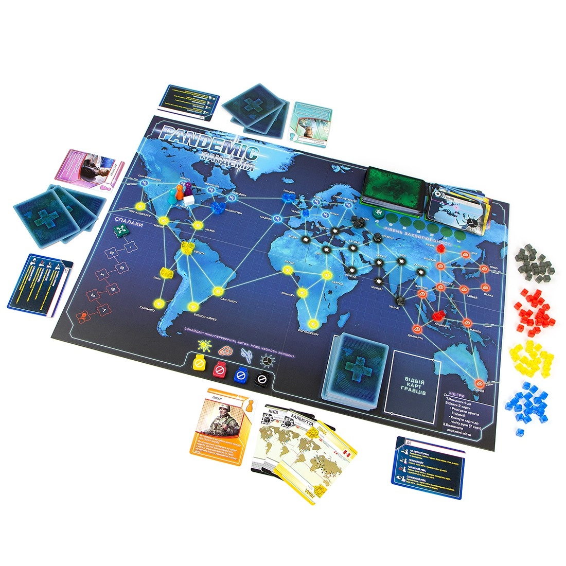 Настільна гра Пандемія (Pandemic), бренду Ігромаг, для 2-4 гравців, час гри < 60хв. - 31 - KUBIX 