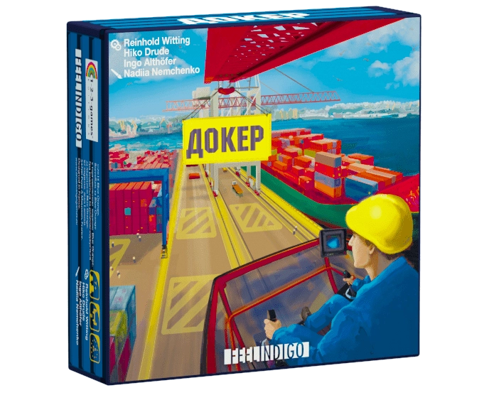 Настільна гра Докер (Docker), бренду Feelindigo, для 2-4 гравців, час гри < 30хв. - KUBIX