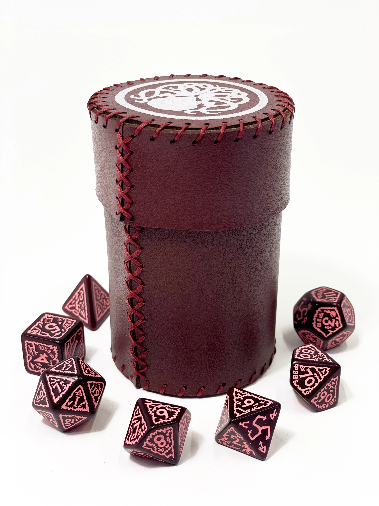 Стакан для кубиків Ктулху бургунді Dice Cup, бренду Планета Ігор - 5 - KUBIX 