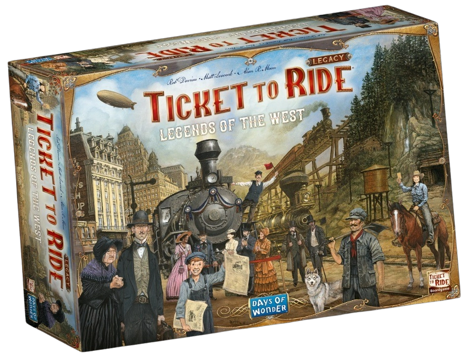 Настольная игра Билет на Поезд: Легенды Запада (Ticket to Ride: Legends of the West) (EN) , бренду Days of Wonder, для 2-5 гравців, час гри < 30мин. - KUBIX