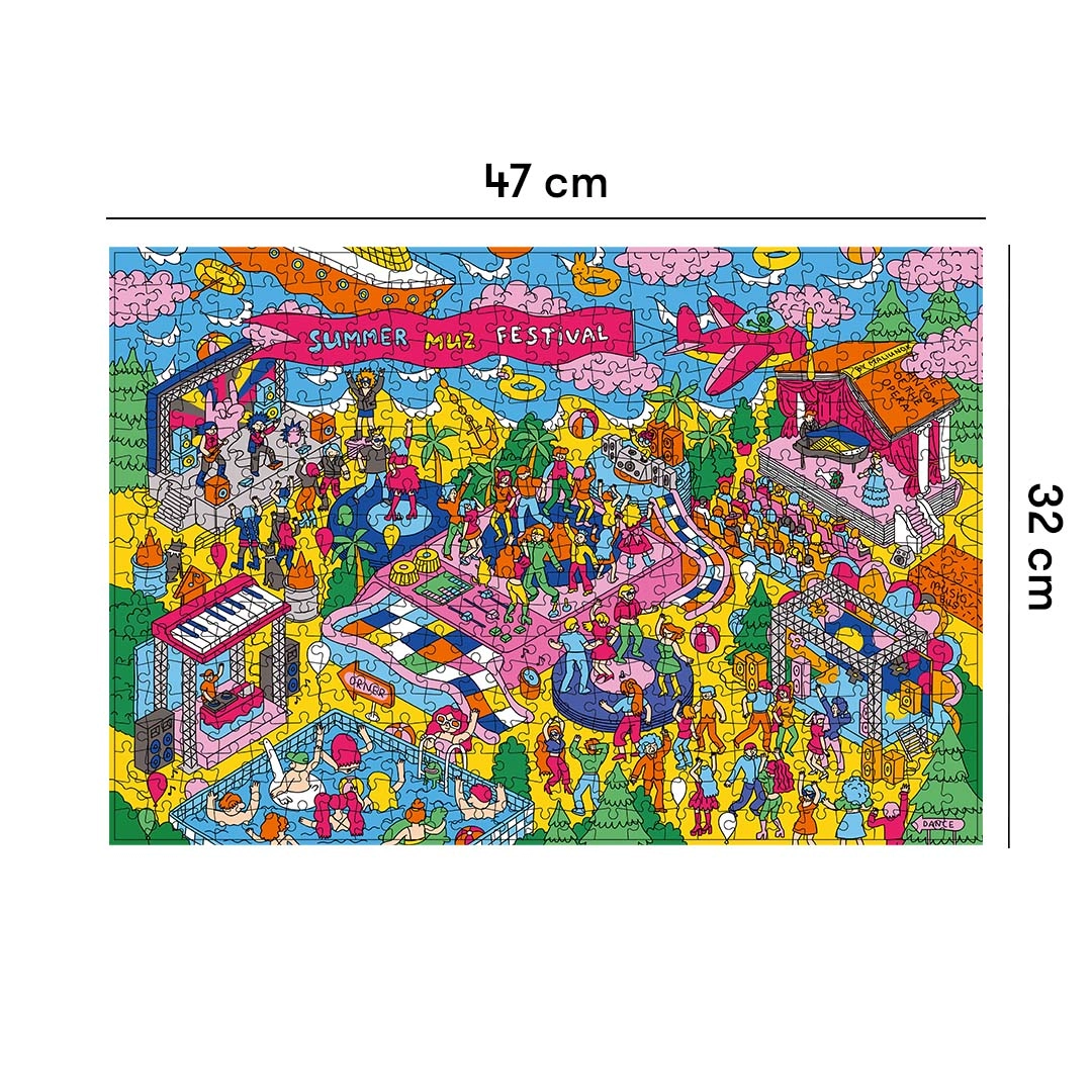 Пазл Музичний фестиваль (500 шт.), бренду ORNER - 4 - KUBIX 