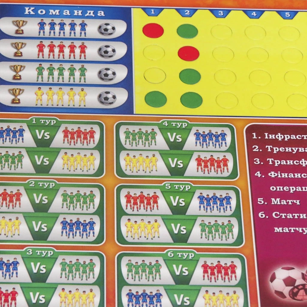 Настільна гра Футбольний клуб, бренду Artos games, для 2-4 гравців, час гри < 60хв. - 3 - KUBIX 