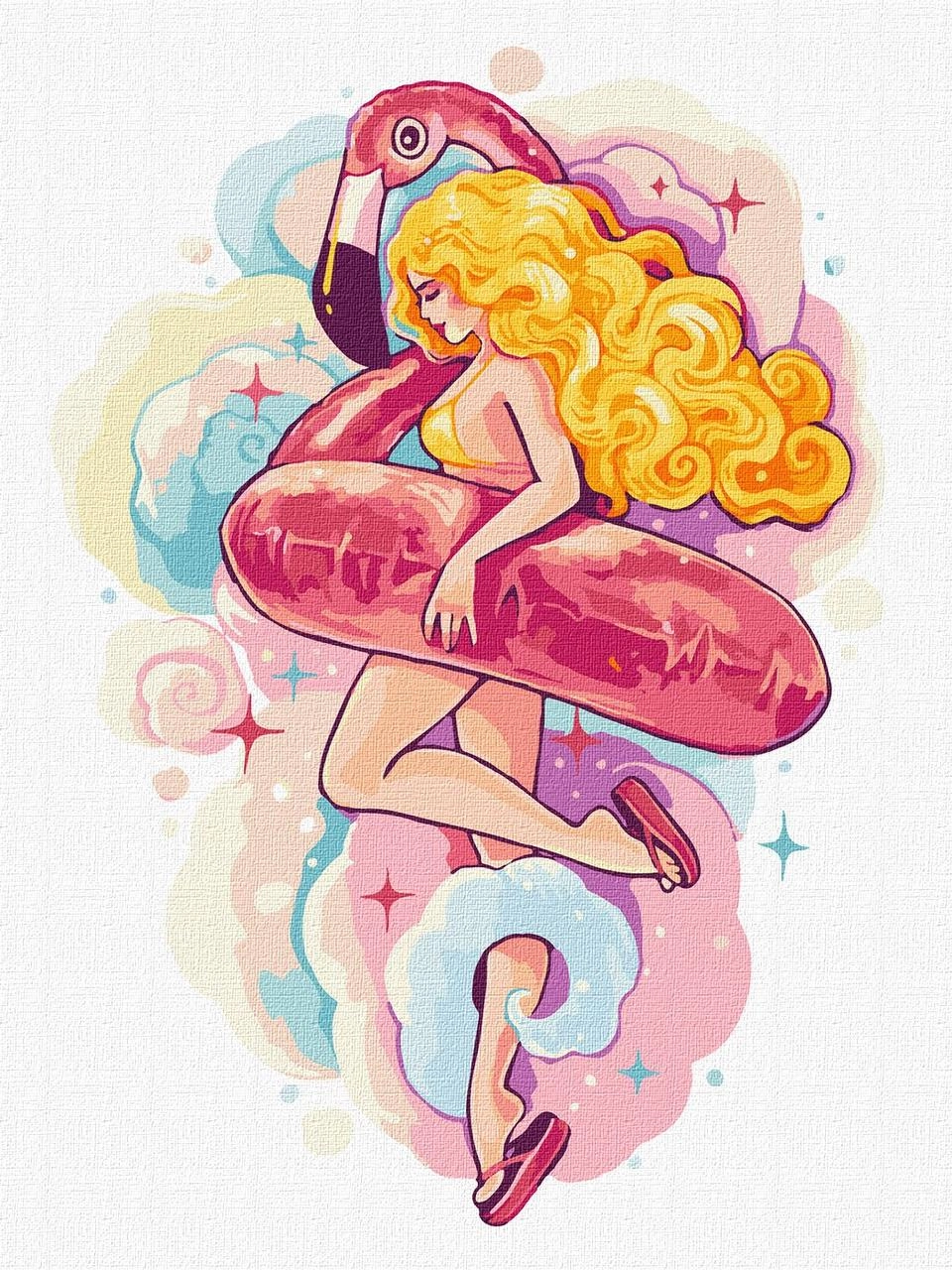 Картина по номерам Пляжний сезон (30х40 см), бренду Ідейка - KUBIX