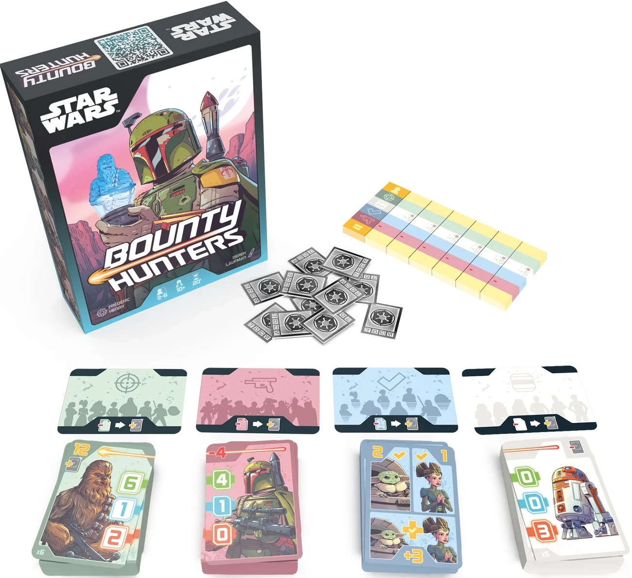 Настольная игра Звёздные войны. Охотники за головами (Star Wars: Bounty Hunters), бренду Geekach Games, для 2-6 гравців, час гри < 30мин. - 2 - KUBIX 