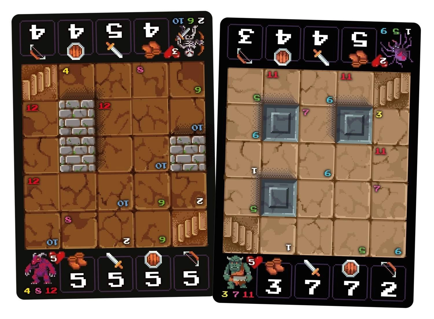 Настільна гра Кишенькове підземелля (One Card Dungeon), бренду Geekach Games, для 1-1 гравців, час гри < 30хв. - 4 - KUBIX 