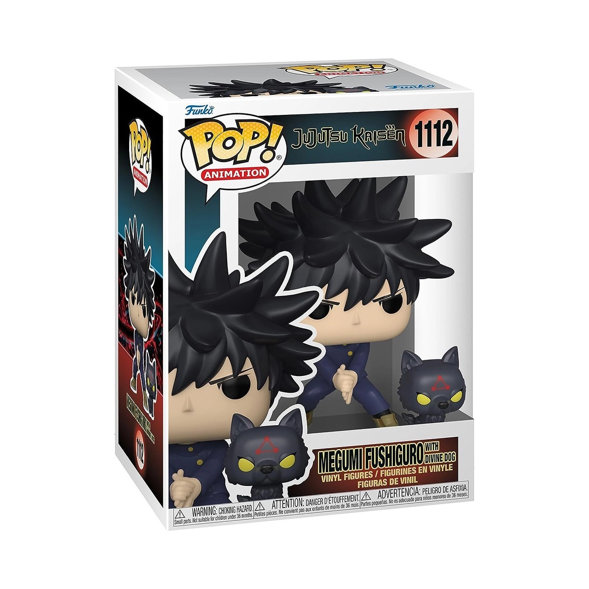 Игровая фигурка FUNKO POP! МЕГУМІ С СОБАКОЙ (Megumi Fushiguro with Dog) Jujutsu Kaisen: #1112, бренду Funko - 5 - KUBIX 