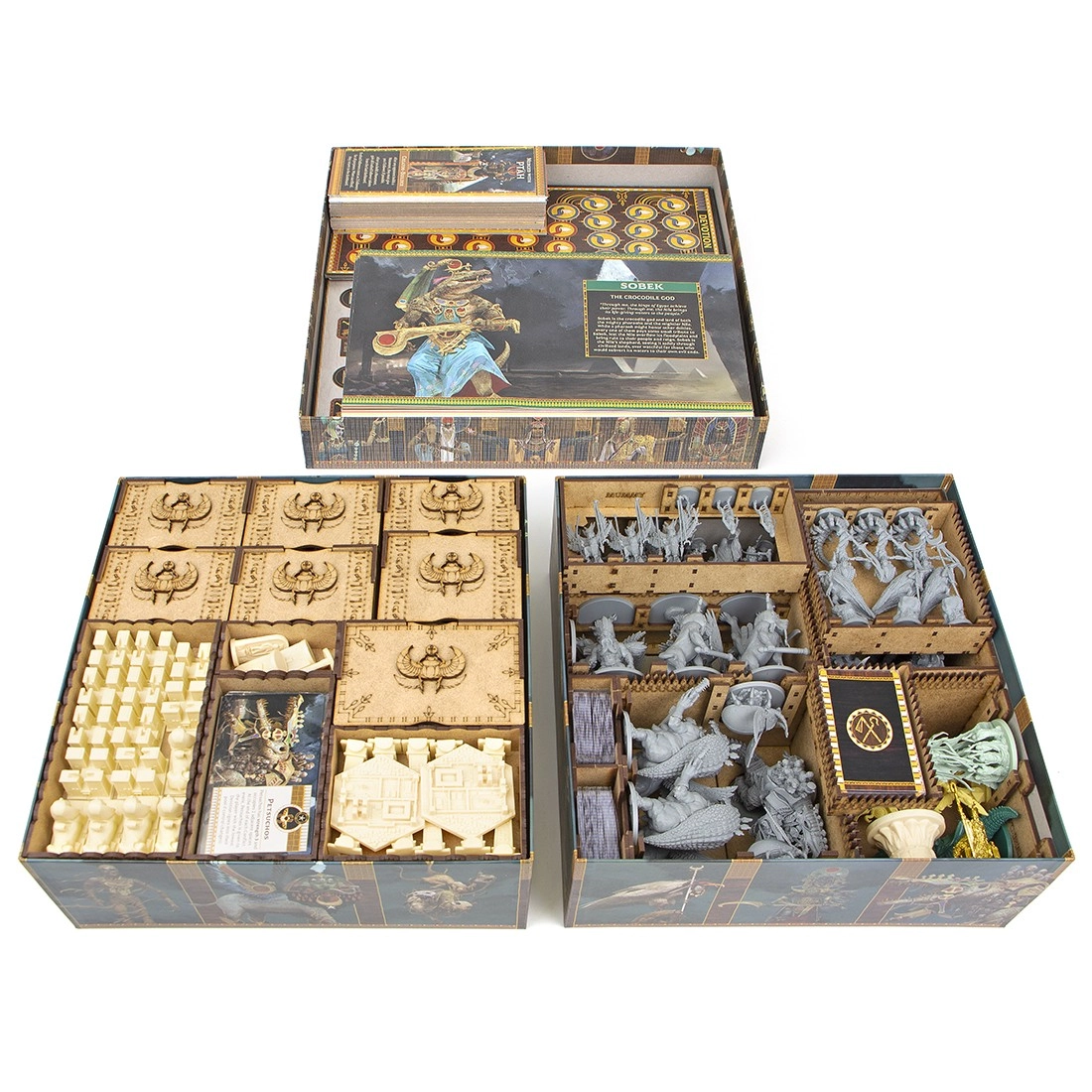 Органайзер для настільної гри Анкх: Боги Єгипту + доповнення (Organizer for boardgame Ankh: Gods of Egypt All In), бренду Tower Rex - KUBIX