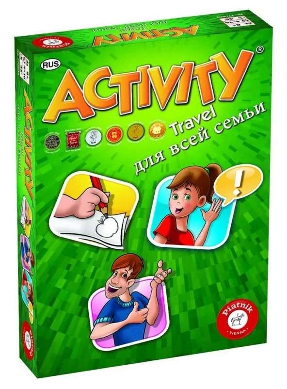 Настольная игра Актívити Трэвел для всей семьи (Activity Travel for Family) (RU), бренду Piatnik, для 3-12 гравців, час гри < 30мин. - KUBIX