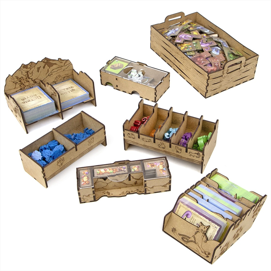 Органайзер для настільної гри Острів Котів (Organizer for boardgame Isle of Cats), бренду Tower Rex - 3 - KUBIX 