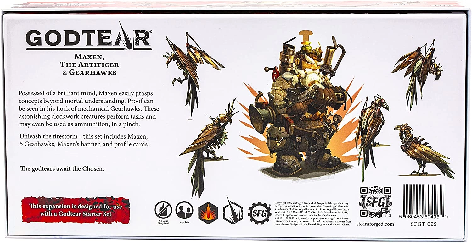 Godtear: Максен, Искуситель и Гирхауки, бренду Steamforged Games Ltd. - 2 - KUBIX 