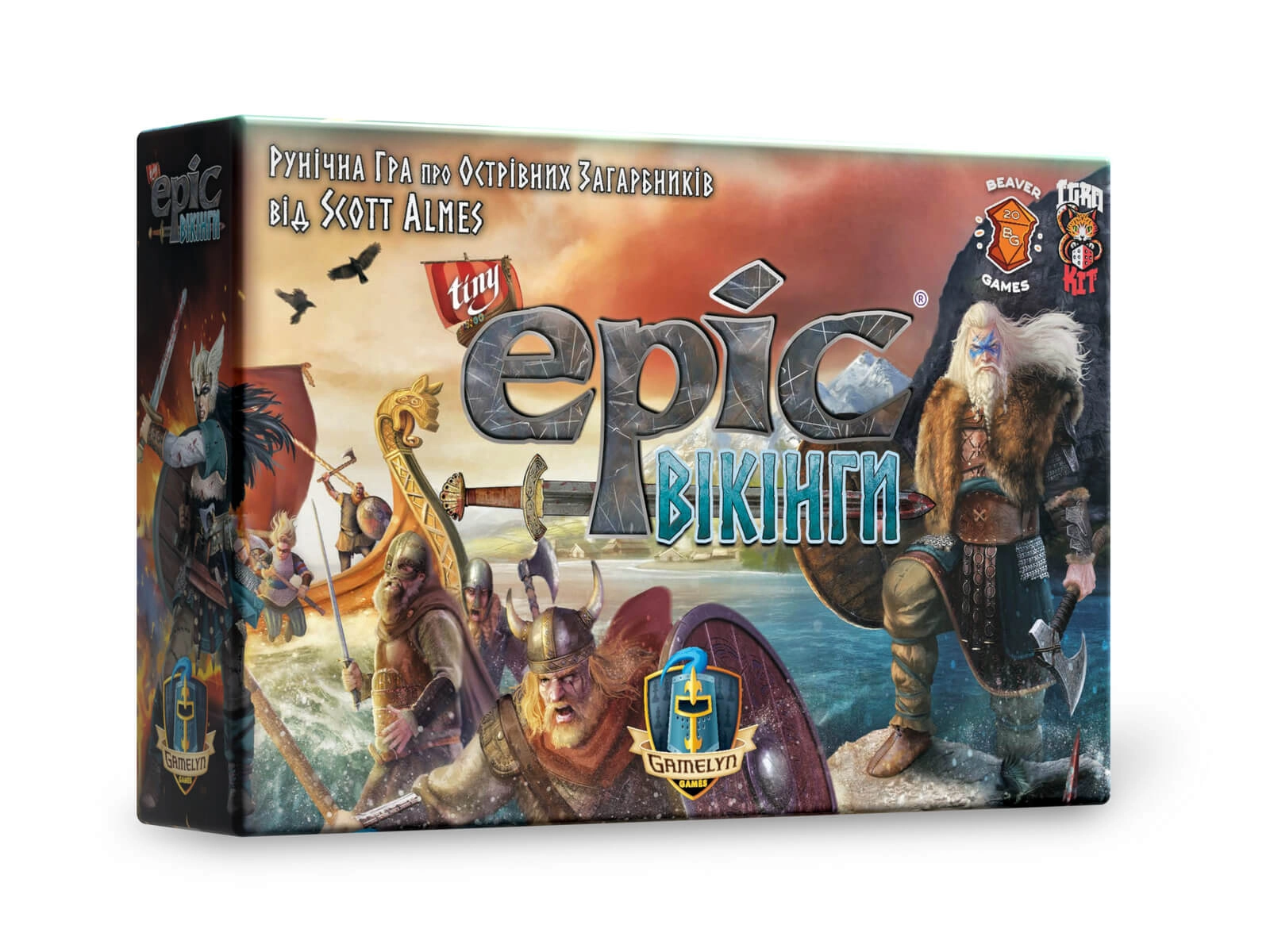 Tiny Epic: Вікінги (Крихітні Епічні Вікінги), бренду IgroKit, для 1-4 гравців, час гри < 60хв. - KUBIX