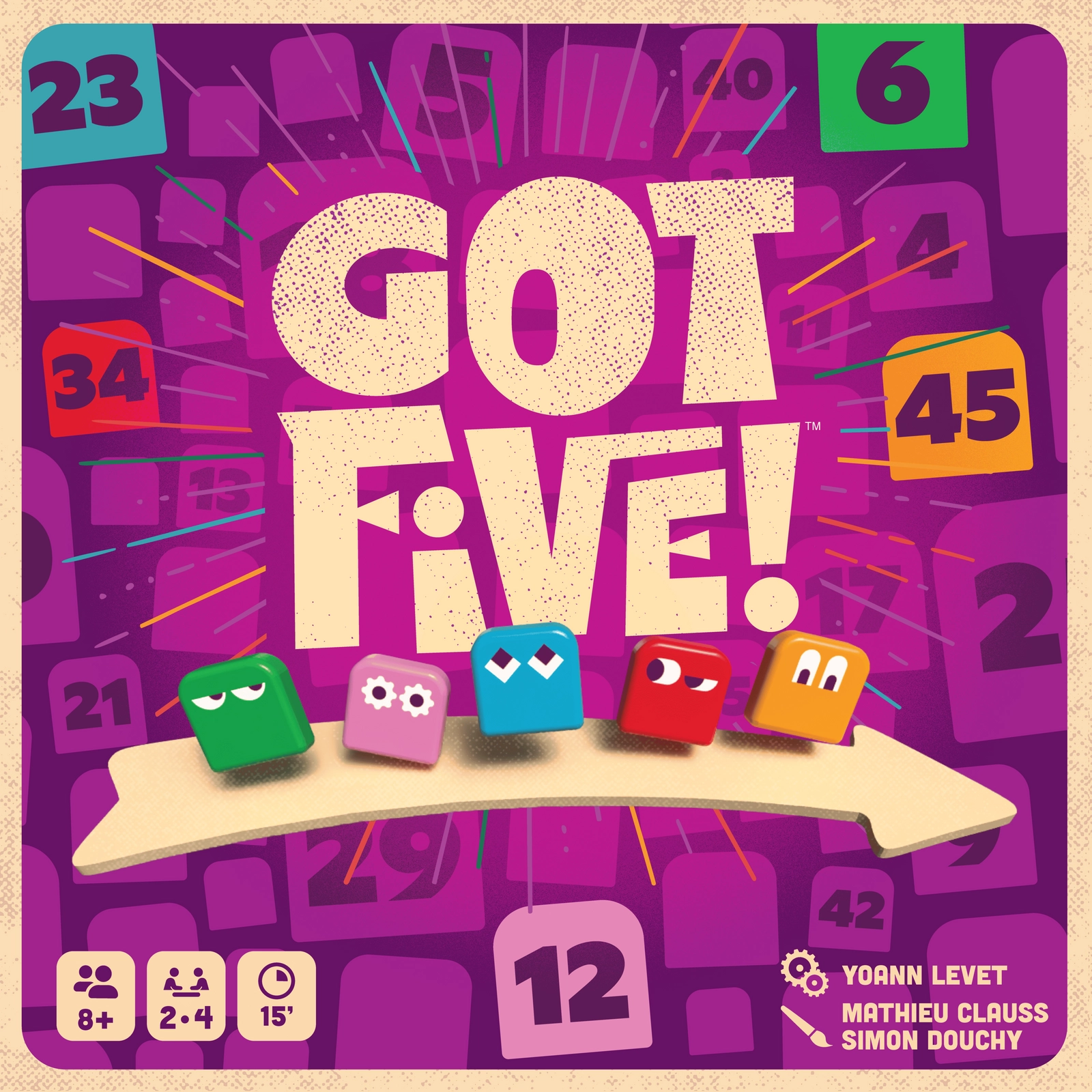 Настольная игра У меня пять! (Got Five!), бренду Feelindigo, для 2-4 гравців, час гри < 30мин. - 8 - KUBIX 