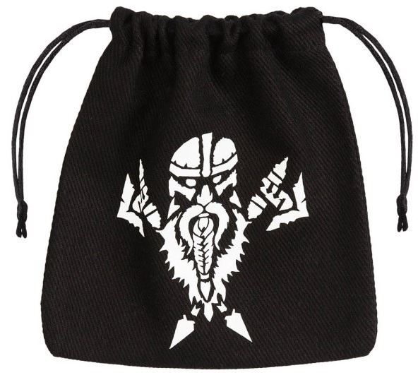 Мешочек Dwarven Black & White Dice Bag, бренду Q-Workshop - KUBIX