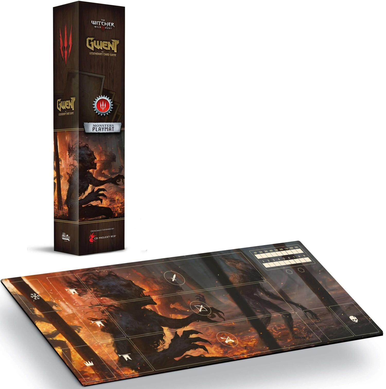 Купити Настольная игра Плеймат (Игровой ковер) Винт Монстры (Gwent Mat Monsters), бренду Geekach Games - KUBIX Настольная игра Плеймат (Игровой ковер) Винт Монстры (Gwent Mat Monsters), бренду Geekach Games - KUBIX