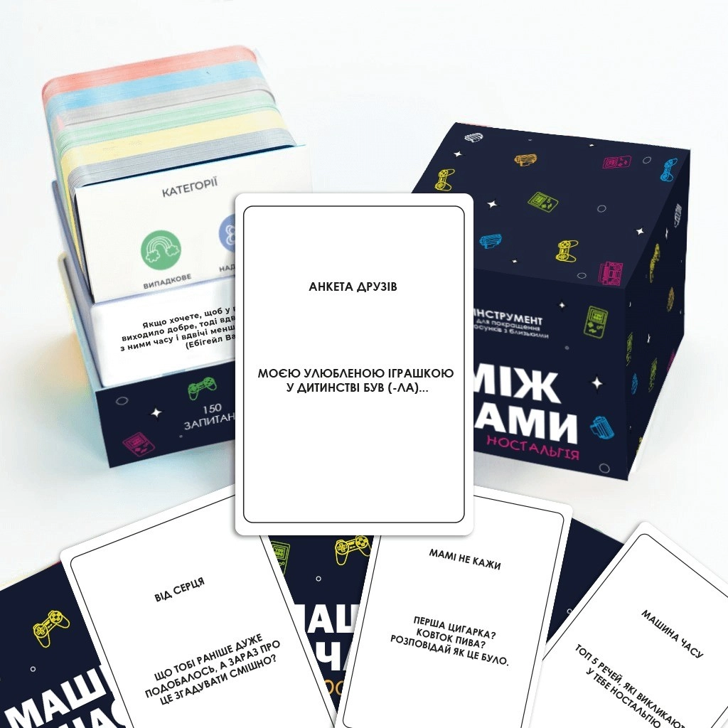Настільна гра Між Нами: Ностальгія, бренду Memo Games, для 2-8 гравців, час гри < 30хв. - 4 - KUBIX 