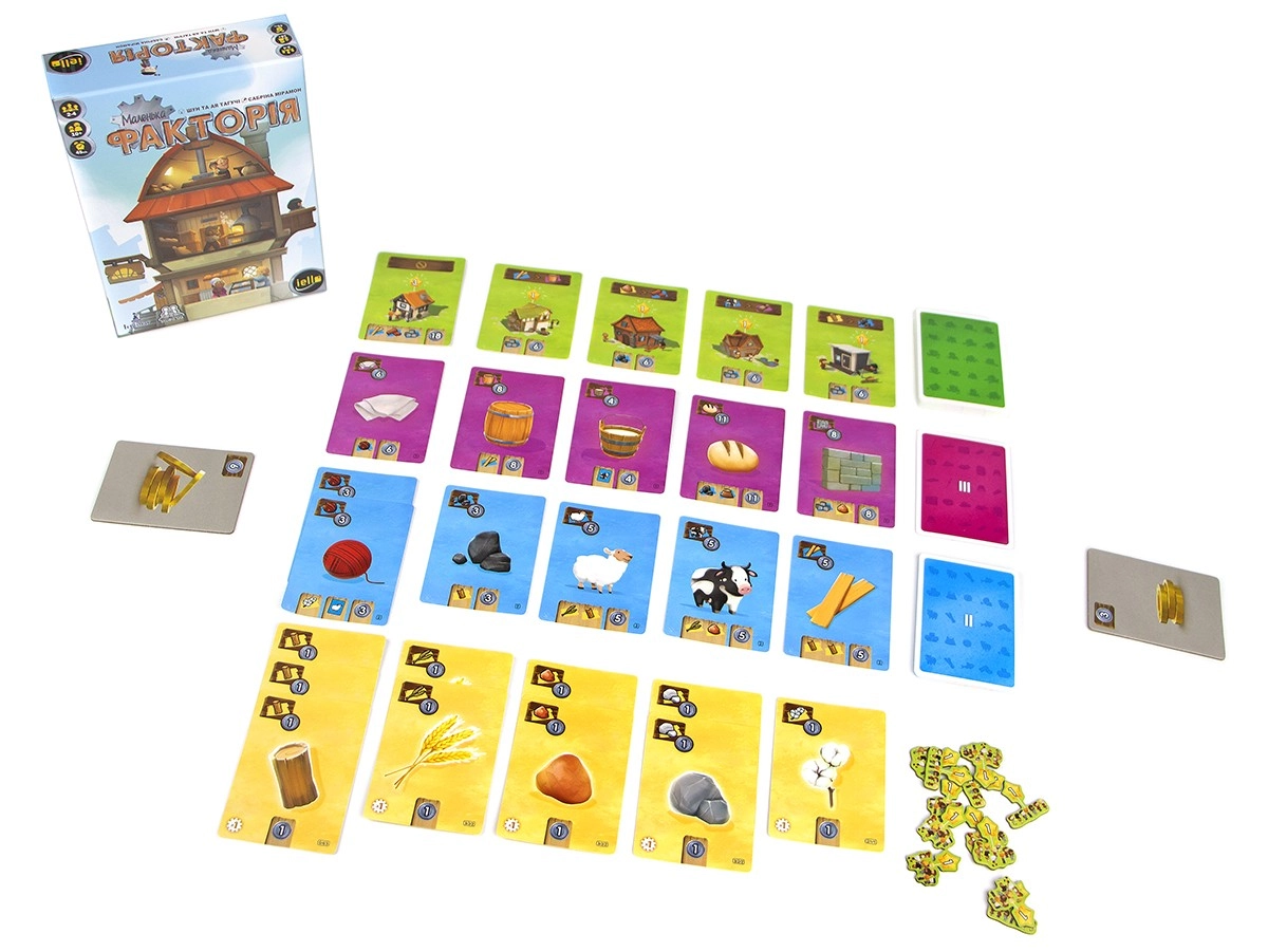 Настольная игра Маленькая фактория (Little Factory), бренду Игромаг, для 1-4 гравців, час гри < 30мин. - 5 - KUBIX 