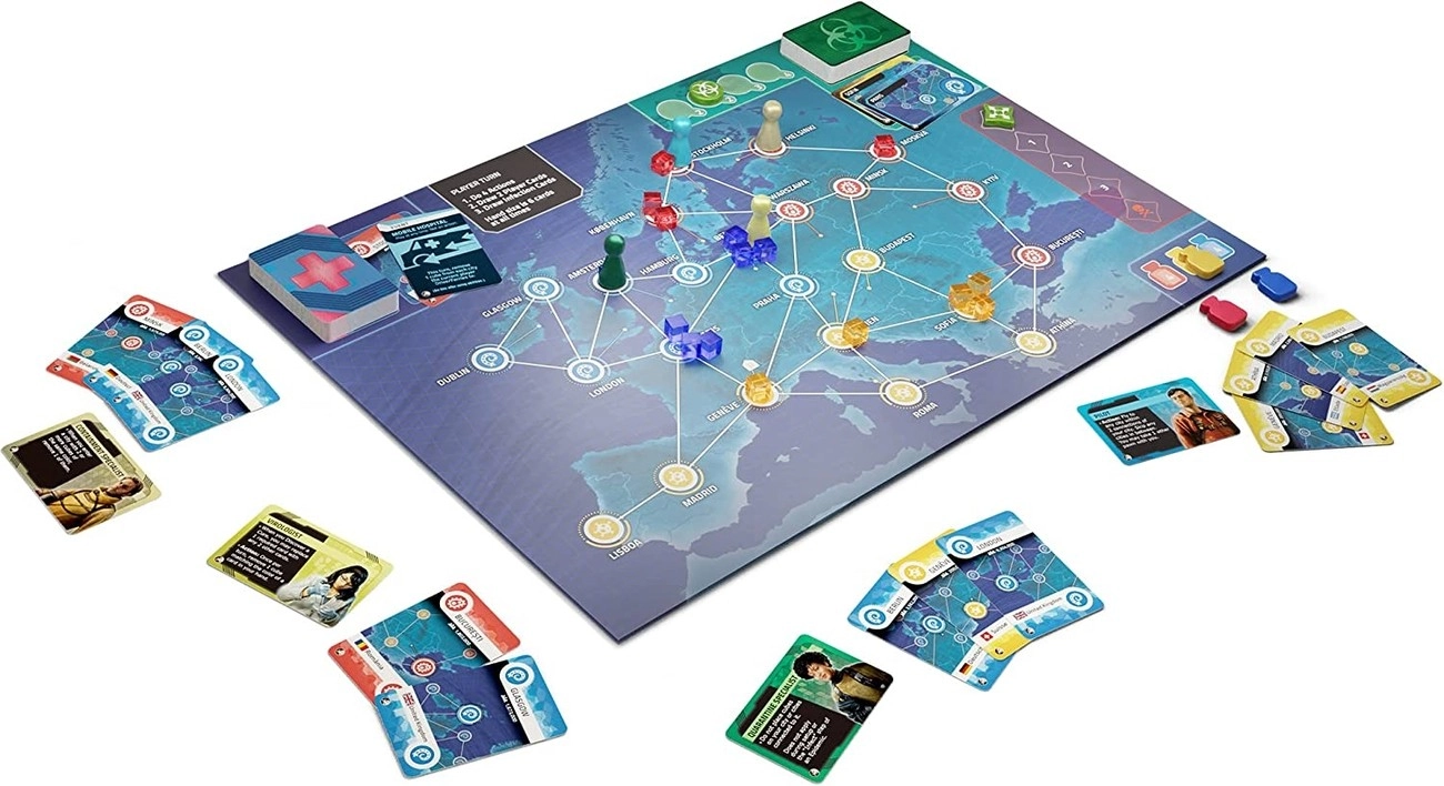 Настільна гра Pandemic: Hot Zone. Europe (Пандемія: Гаряча Зона. Європа) (EN), для 2-4 гравців, час гри < 30хв. - 3 - KUBIX 