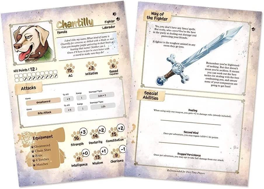 Настольная игра Animal Adventures RPG Starter Set (EN), бренду Steamforged Games Ltd., для 2-9 гравців, час гри < 60мин. - 8 - KUBIX 