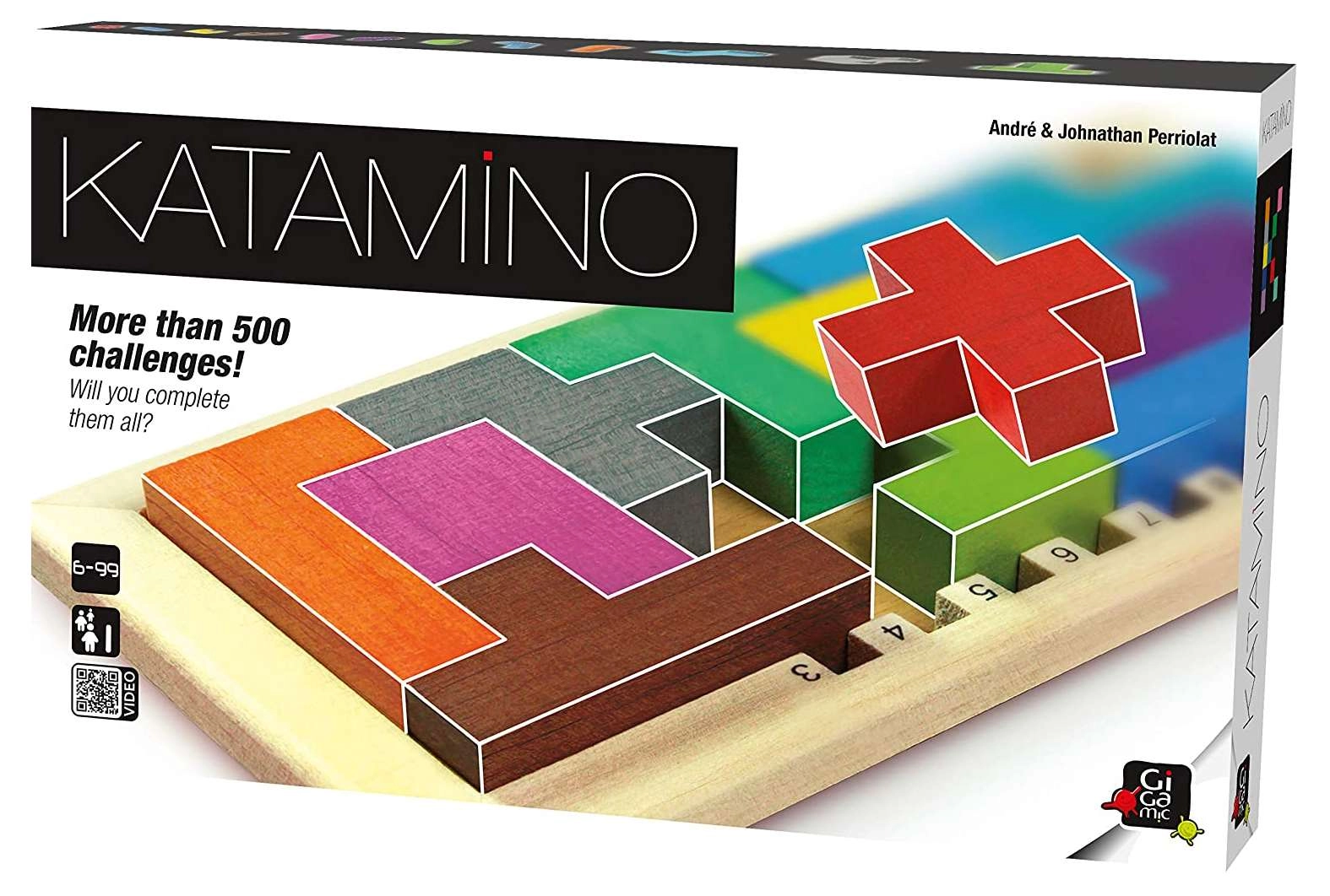 Настольная игра Katamino (Катаміно) (EN), бренду Gigamic, для 1-2 гравців, час гри < 30мин. - KUBIX