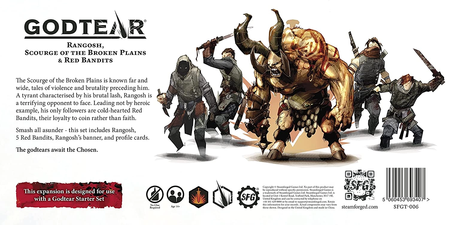 Настільна гра Godtear: Rangosh, Scourge of the Broken Plains & Red Bandits (EN), бренду Steamforged Games Ltd. - 2 - KUBIX 