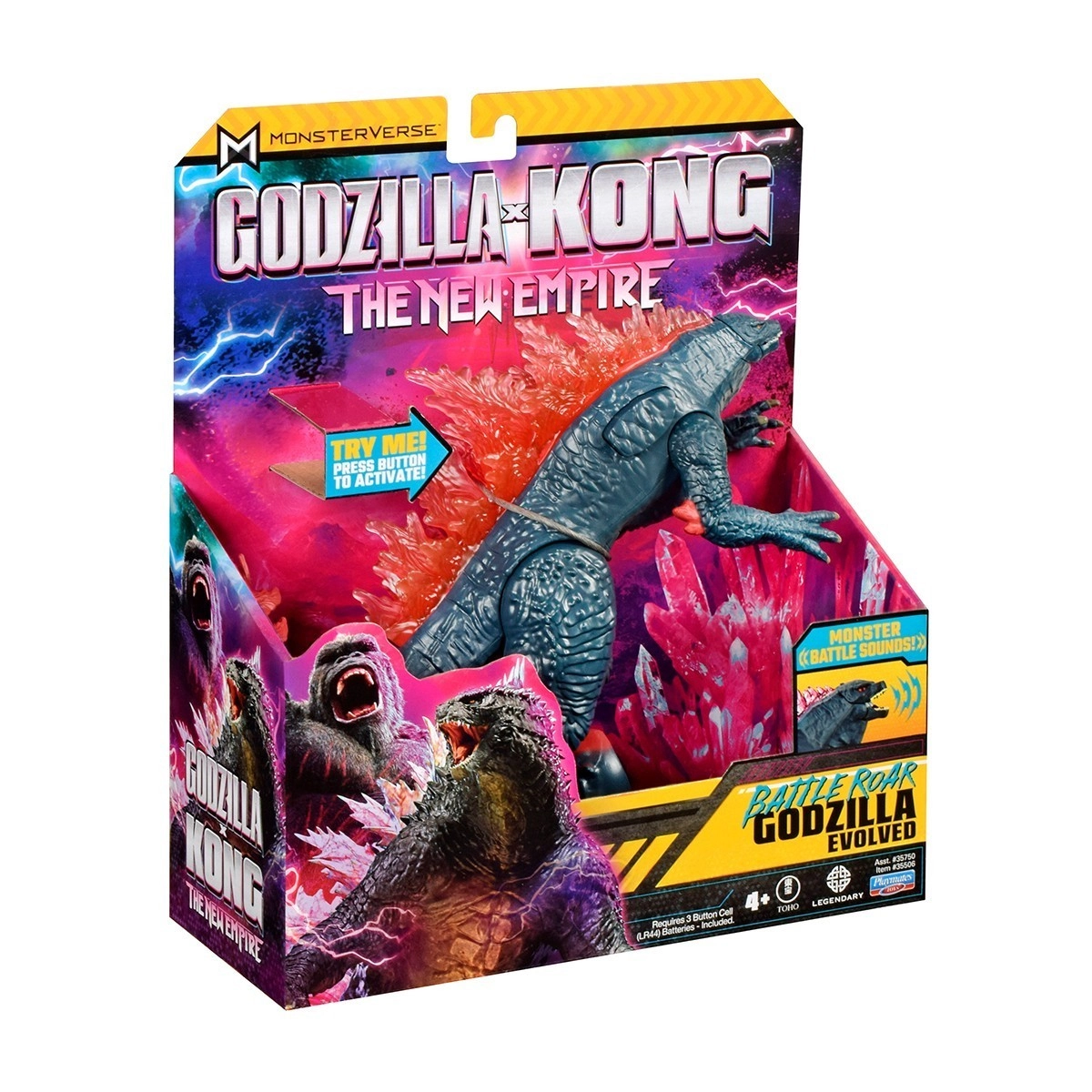 Фигурка GODZILLA X KONG – ГОДЗИЛЛА ГОТОВА К БОЮ (18 см), бренду MonsterVerse - 4 - KUBIX 