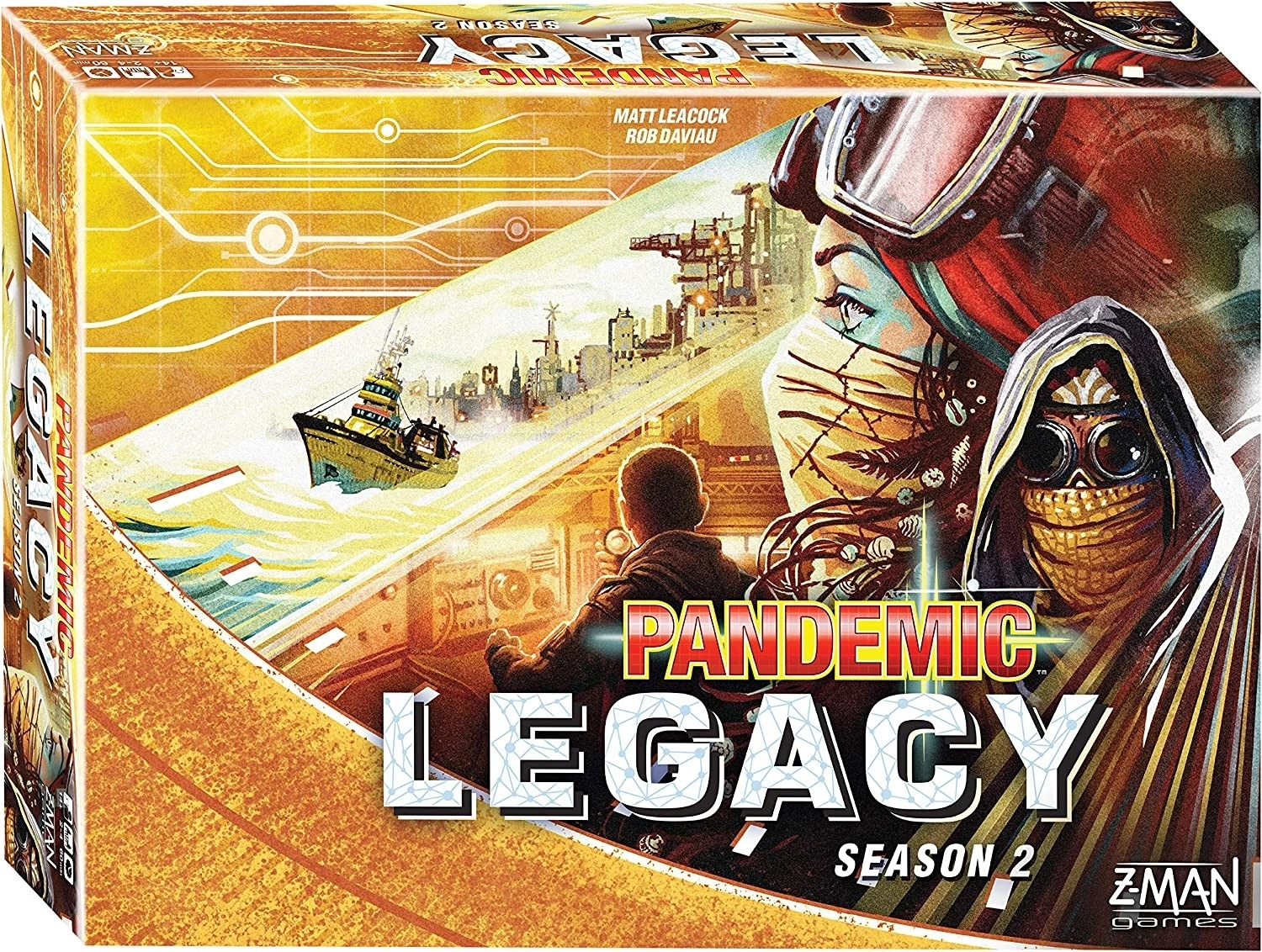 Настольная игра Pandemic: Legacy. Season 2 (Пандемия Легаси Сезон 2 (жёлтая коробка)) (EN), для 2-4 гравців, час гри > 60мин. - KUBIX