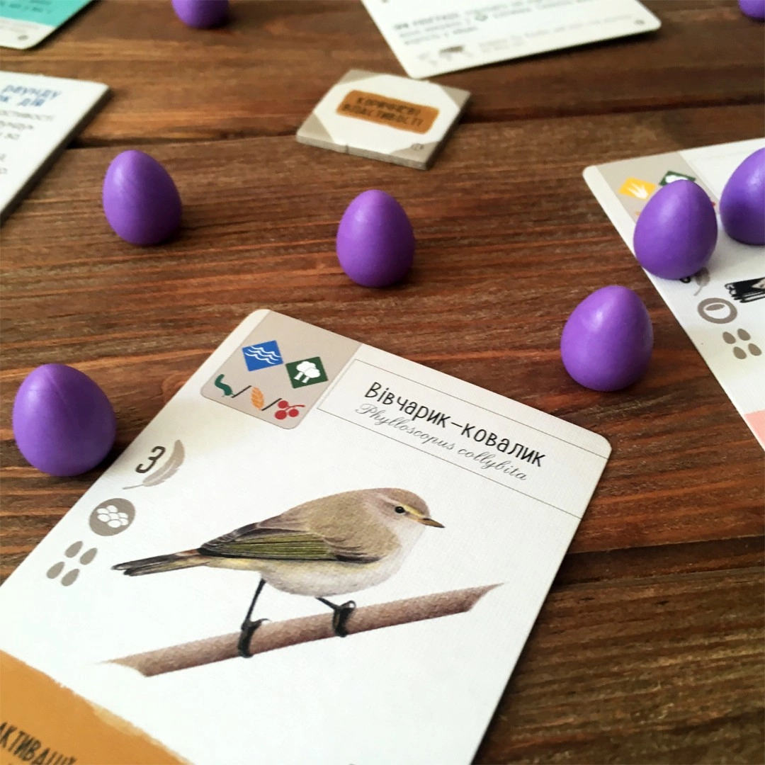 Настольная игра Крылья. Птицы Европы (Wingspan: European Expansion), бренду Игромаг, для 1-5 гравців, час гри < 60мин. - 11 - KUBIX 