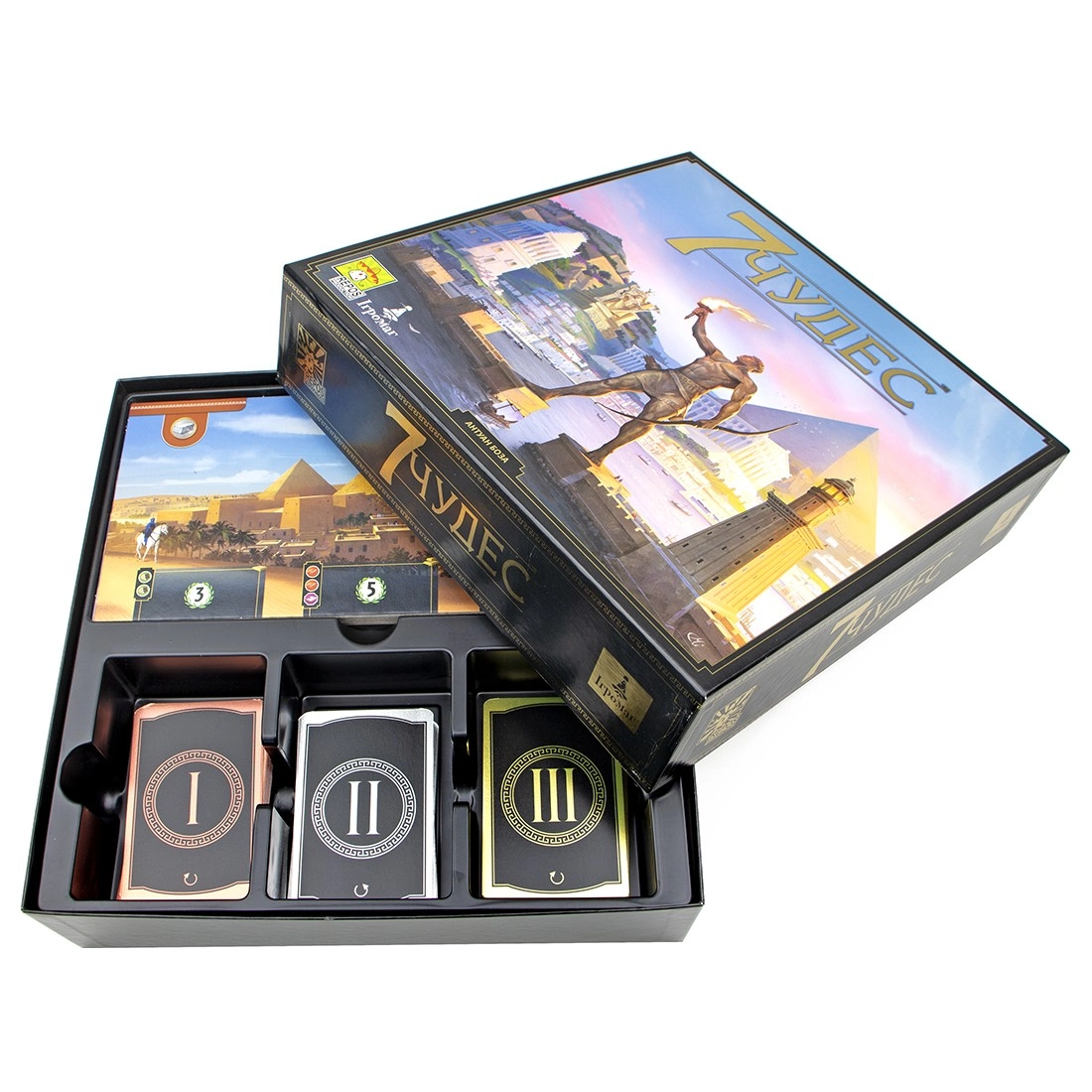 Настольная игра 7 Чудес 2 издания (7 Wonders (2nd Edition)), бренду Игромаг, для 3-7 гравців, час гри < 30мин. - 5 - KUBIX 