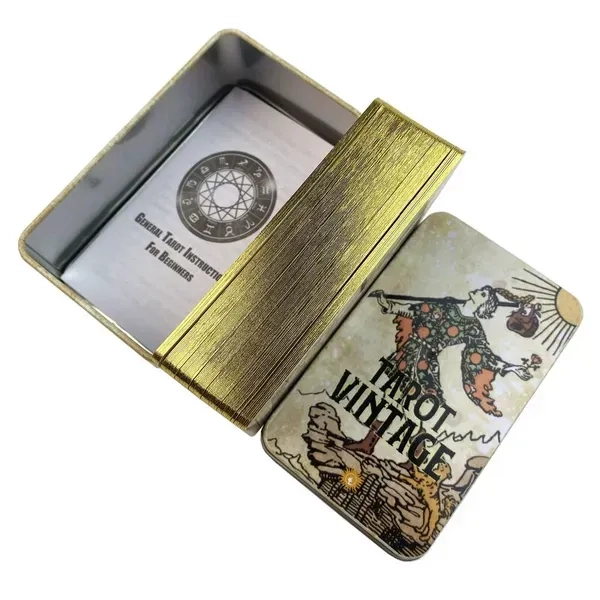 Карти ТАРО Вінтажне (Жерстяна коробка) (Vintage TARO Cards (Tin Box)) - 2 - KUBIX 