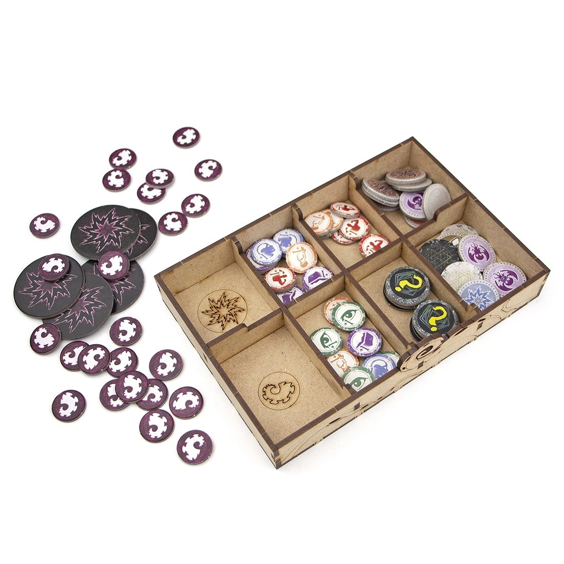Органайзер для настольной игры Arkham Horror 3rd Edition (Organizer for boardgame Arkham Horror 3rd Edition), бренду Tower Rex - 9 - KUBIX 