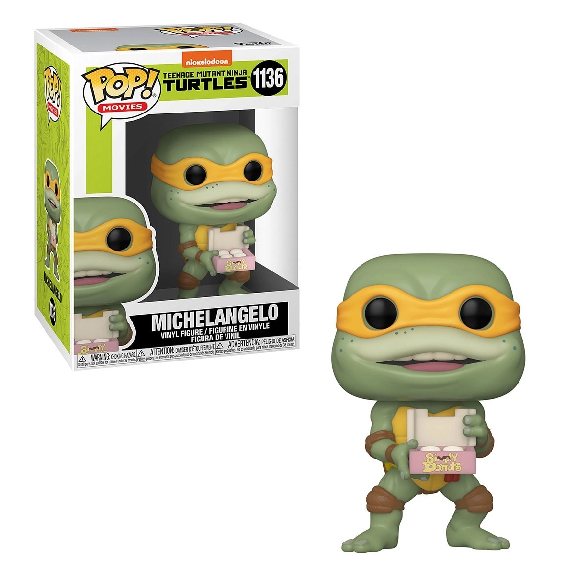 Ігрова фігурка FUNKO POP! МІКЕЛАНДЖЕЛО (Michelangelo) TMT #1136, бренду Funko - 2 - KUBIX 